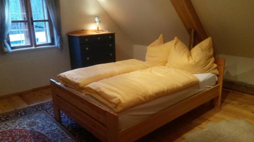 Säng eller sängar i ett rum på Weinzettl