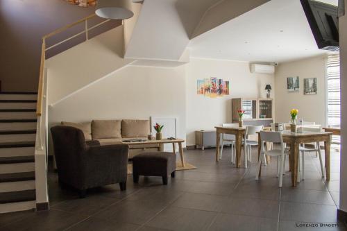 Posezení v ubytování B&B Geolja