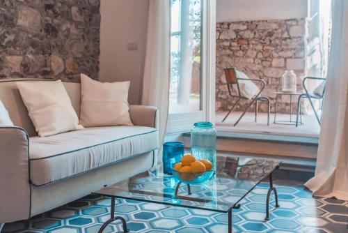 Zona de estar de Médousa Bistrot & Suites