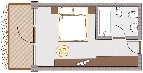 Hotel Valserhofの見取り図または間取り図