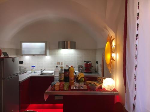Ett kök eller pentry på La Torre di Clo B&B
