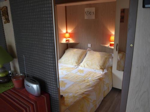 Postel nebo postele na pokoji v ubytování Le petit chalet