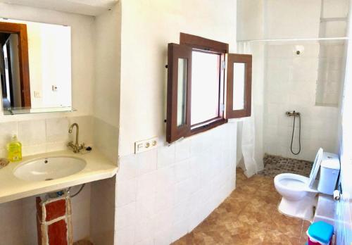 Phòng tắm tại La Casona de la Luz