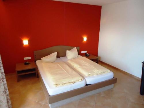 Cama o camas de una habitación en Hotel Hiemer