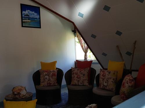 Area soggiorno di Island Bungalow