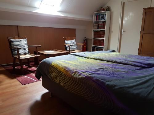 Ein Bett oder Betten in einem Zimmer der Unterkunft De Boerebeemd