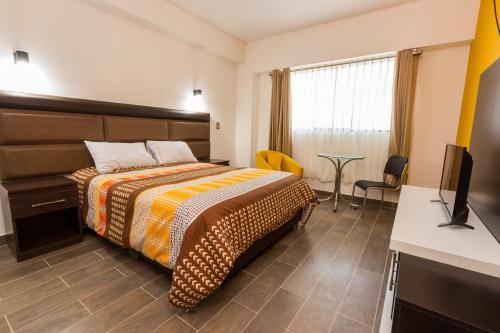 Hotel Turinにあるベッド