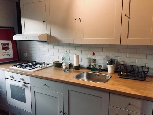 Apartament Halinka salon, sypialnia, kuchnia, balkon Powierzchnia 50m