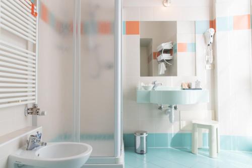 Koupelna v ubytování Hotel Antica Stallera