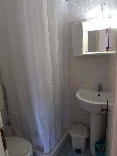 Bilik mandi di Efstathiou Mihail Studios and Apartments