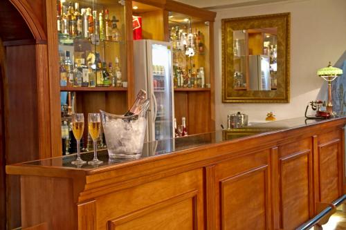 Ο χώρος του lounge ή του μπαρ στο Hotel Gramado Palace