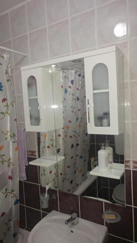 Phòng tắm tại Lovely L home BN centar -Rent a car automatic