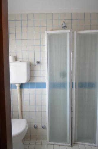 Koupelna v ubytování Hotel Serenella