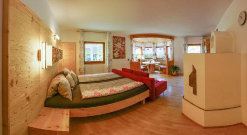 Postel nebo postele na pokoji v ubytování Haus Alpenchalet