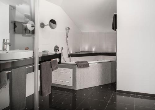 Koupelna v ubytování Hotel Metzgern
