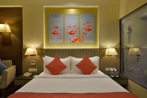 Cama o camas de una habitación en The Fern, Vadodara