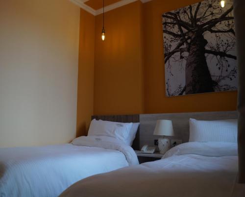 Cama o camas de una habitación en Vila Trebicka
