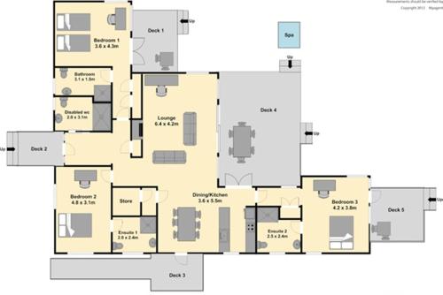 a floor plan of a house at The Farmhouse in Napier