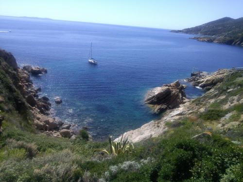 a boat in a large body of water at B&B Pierilu' in Grosseto