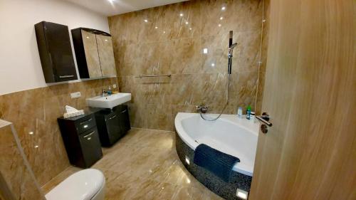 Ένα μπάνιο στο Privatwohnung Rybczynski