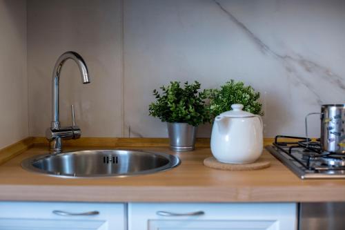 Kuchyň nebo kuchyňský kout v ubytování B&B Civico 41 Salerno