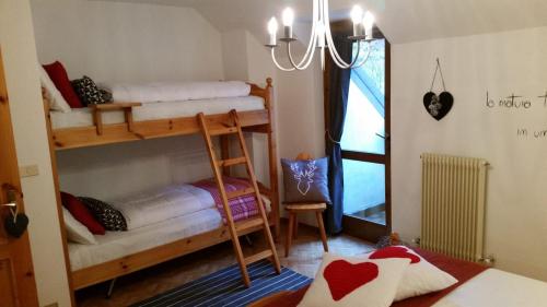 Postel nebo postele na pokoji v ubytování il bosco in casa