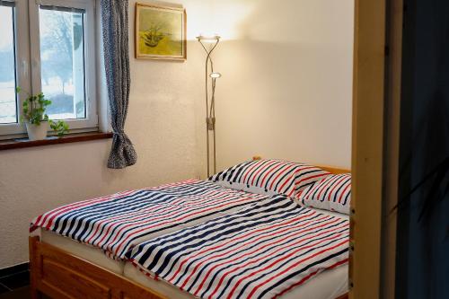 Postel nebo postele na pokoji v ubytování Štramberk 10