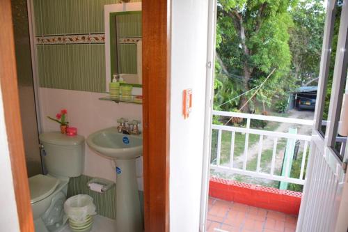 A bathroom at Posada Nativa Licy