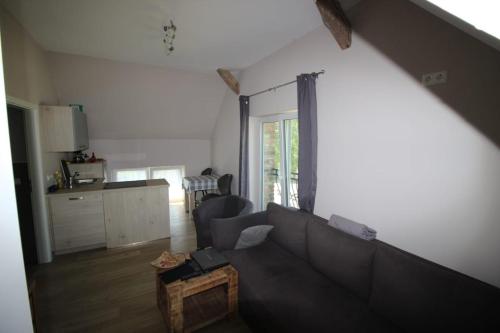 Nhà bếp/bếp nhỏ tại Ferienwohnung am Parsteinsee