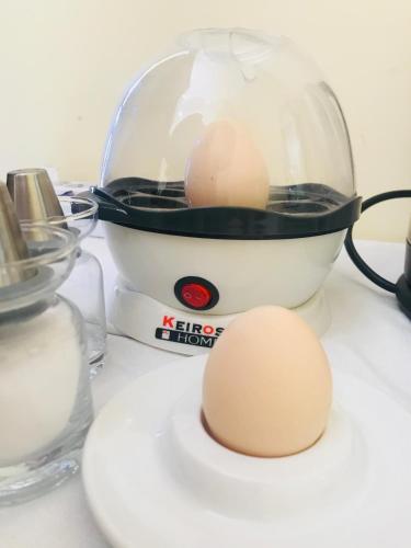 a food processor with eggs in it on a counter at Green Park Hotel & Residence in Bagnara Calabra