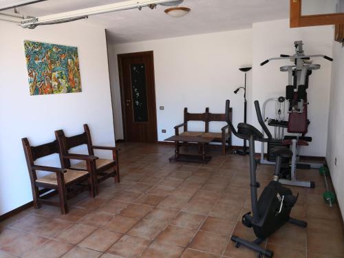 Posilňovňa alebo fitness centrum v ubytovaní Sa Domu