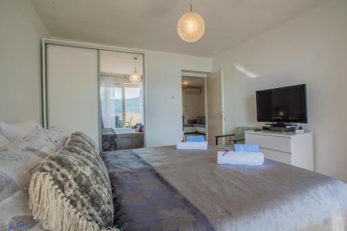 Μια τηλεόραση ή/και κέντρο ψυχαγωγίας στο Apartment Sara - Cres