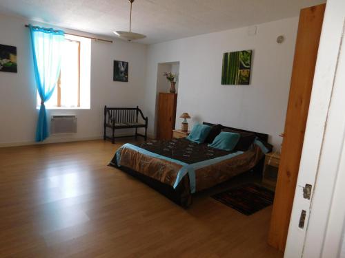 Postel nebo postele na pokoji v ubytování Gîte de Kerezenn