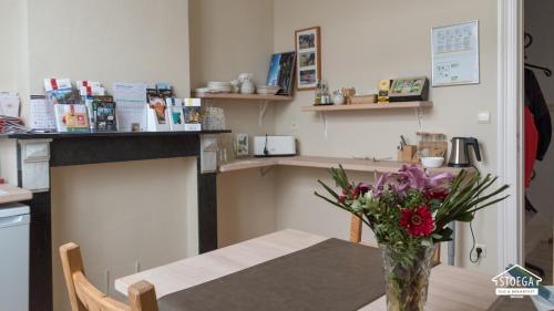Dapur atau dapur kecil di B&B Stoega