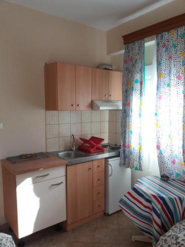 A kitchen or kitchenette at Hotel Milionis