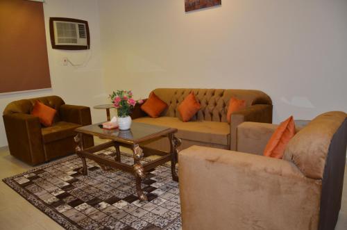 Χώρος καθιστικού στο Jazan Heart Hotel