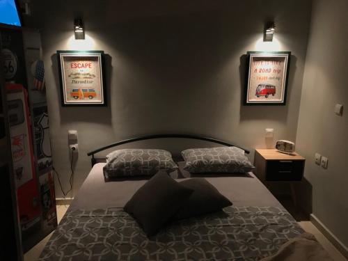 Postel nebo postele na pokoji v ubytování Q luxury rooms Perea center