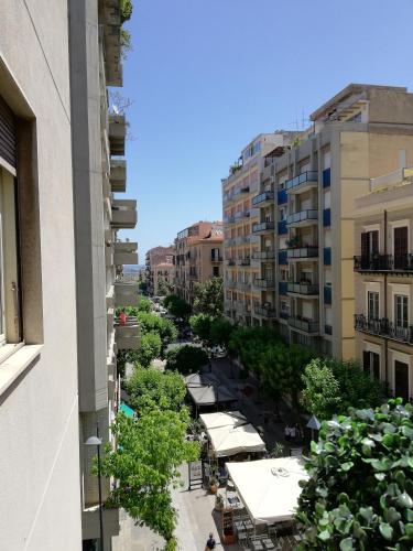 an aerial view of a city street with buildings at Residenza Wagner in Palermo
