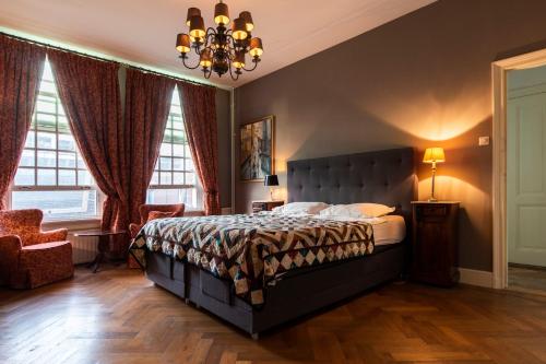 Katil atau katil-katil dalam bilik di B&B De Schiedamse Suites