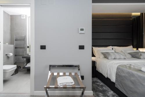 Posteľ alebo postele v izbe v ubytovaní Artis accommodation