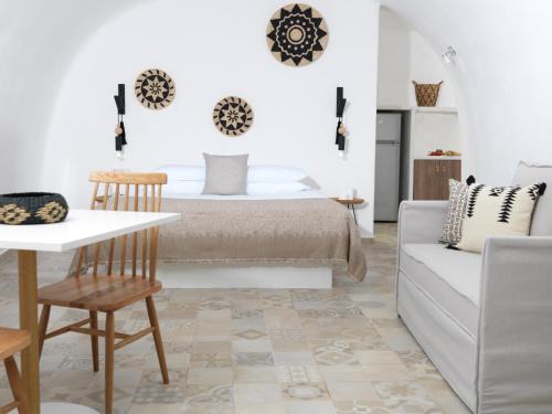 Letto o letti in una camera di Drops Cave Houses