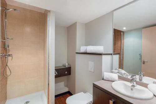 Koupelna v ubytování Best Western Park Hotel Geneve-Thoiry