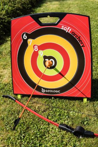 a target with a dog in the middle of it at Ibis Château-Thierry in Essômes-sur-Marne