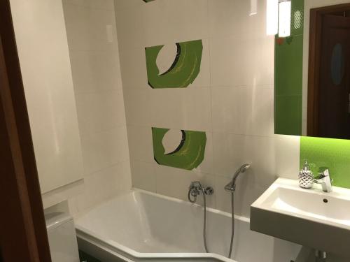 Kúpeľňa v ubytovaní Nina na Bielańskiej