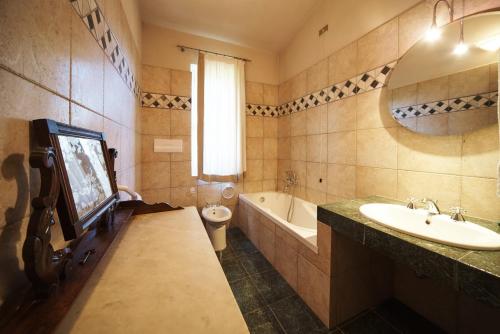Ванная комната в Cottage del Limone
