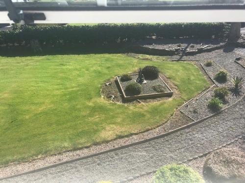 an aerial view of a small garden in a yard at Old Parochial House in Dundalk