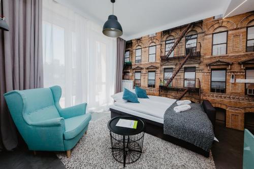 Ένα ή περισσότερα κρεβάτια σε δωμάτιο στο ShortStayPoland Aleje Jerozolimskie (B59)