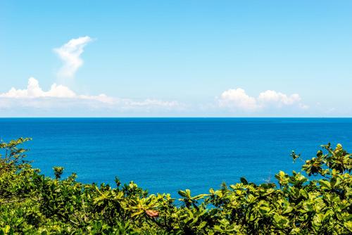 a view of the ocean from the top of a hill at Venice Seaview Hotel in Xiaoliuqiu