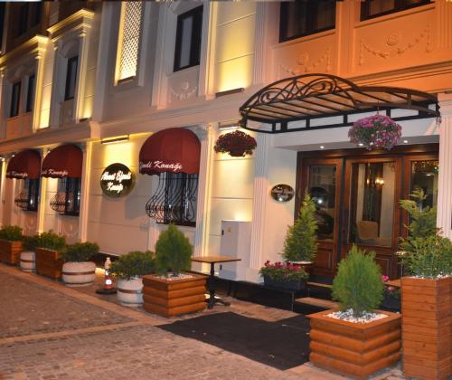 a building with a table in front of it at Ahmet Efendi Konağı in Istanbul