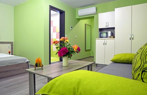 Dapur atau dapur kecil di Visito Aparthouse